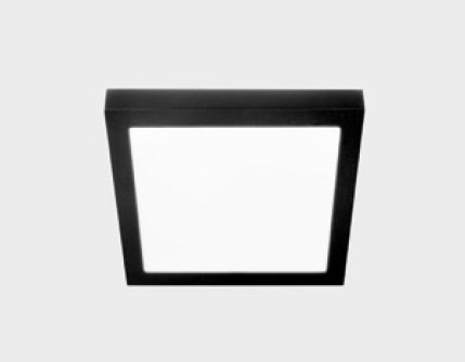 Stropní LED svítidlo Kohl Lighting DISC SLIM SQ 300x300mm černé 24W 3000K