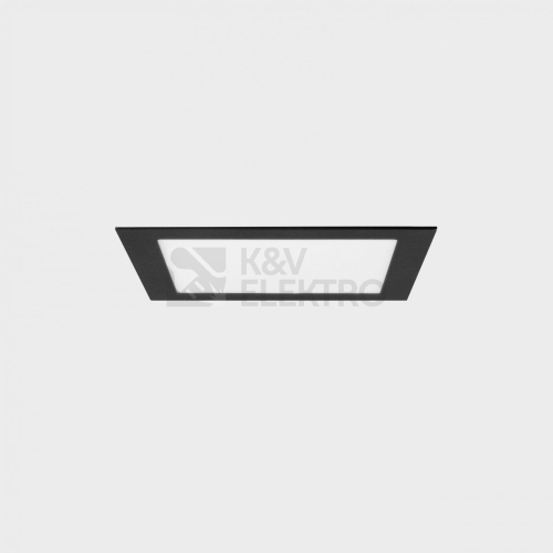 Zápustné LED svítidlo Kohl Lighting DISC SQ 120x120mm černé 8W 3000K