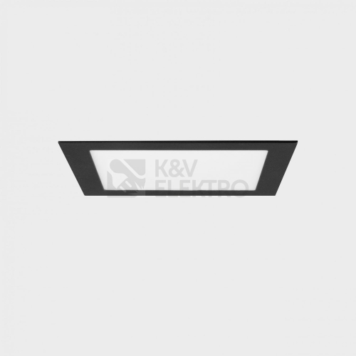 Zápustné LED svítidlo Kohl Lighting DISC SQ 225x225mm černé 20W 3000K