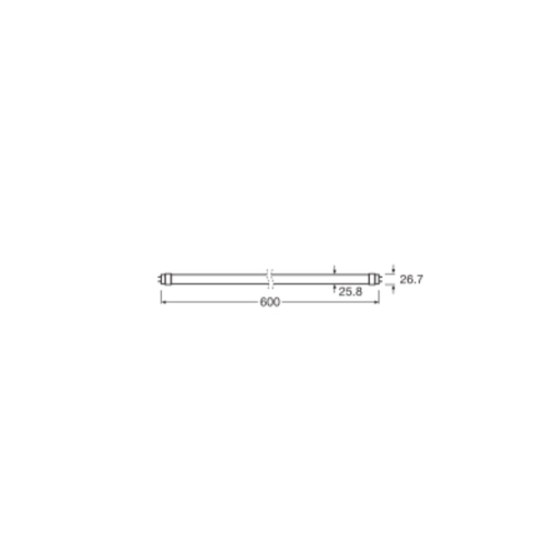 LED trubice zářivka LEDVANCE SubstiTUBE Value T8 EM/230V 60cm 6,6W (18W) 4000K (obrázek 2)