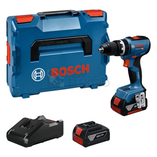 Aku vrtačka s příklepem Bosch GSB 18V-65 bezuhlíková 2x aku Li-Ion 5,0Ah 0.601.9N3.303