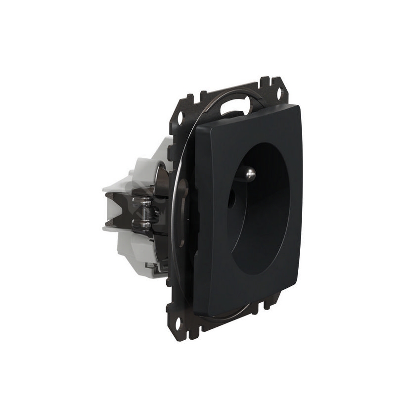 Obrázek produktu  Schneider Electric Sedna Design/Elements zásuvka bezšroubová antracit SDD114012 AKCE 8+2 1