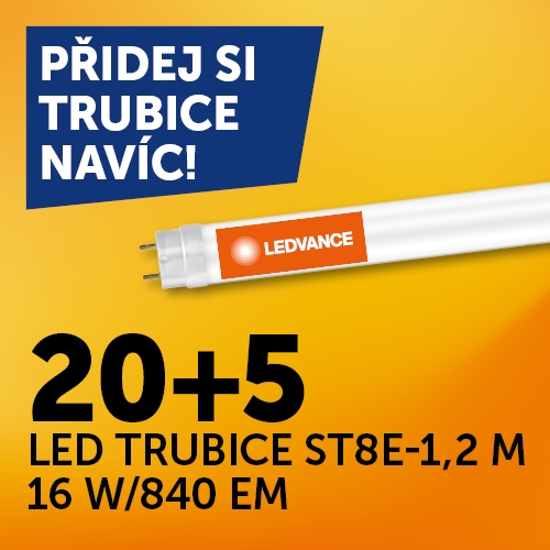 LED trubice zářivka LEDVANCE SubstiTUBE ENTRY T8 EM 120cm 16W (36W) 4000K výhodné balení 20+5ks