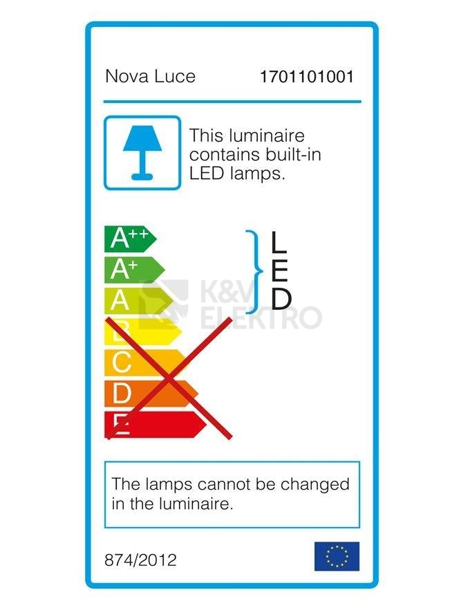 Obrázek produktu Závěsné LED svítidlo NOVA LUCE FUSION 53W 3000K bílé 1701101001 6