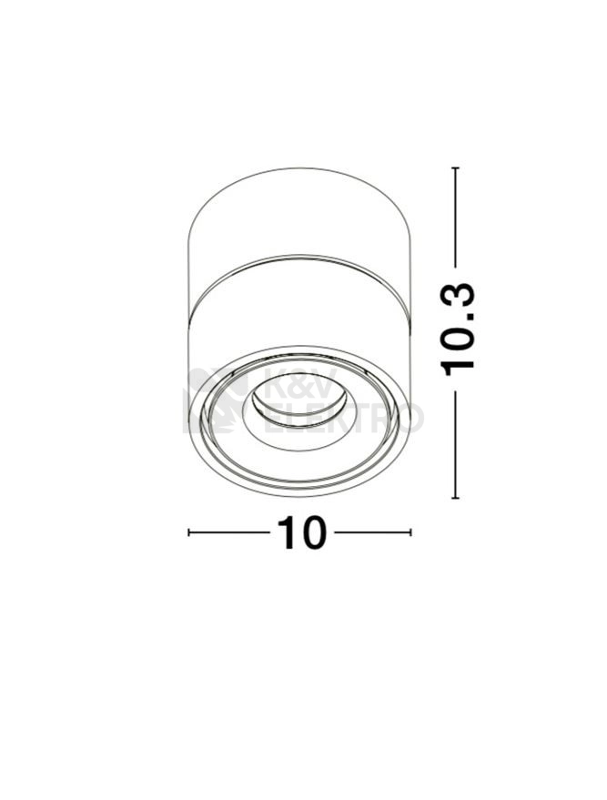 Obrázek produktu Stropní/nástěnné LED svítidlo NOVA LUCE UNIVERSAL 13W 3000K černé 72004 3