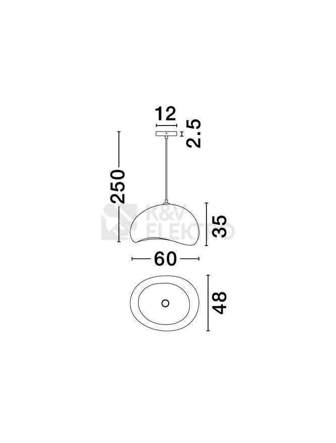 Obrázek produktu Závěsné svítidlo NOVA LUCE AERE 1x12W E27 bez žárovky bílé 9002662 2
