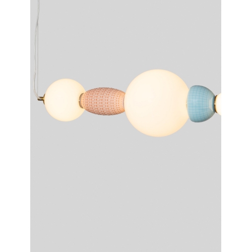 Závěsné LED svítidlo NOVA LUCE ORBIE 28W 3000K keramika a sklo 9009352