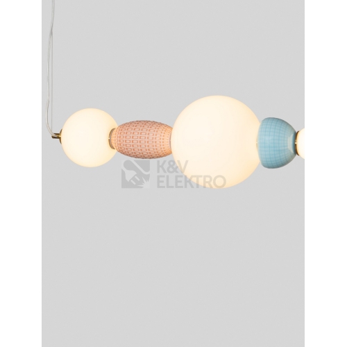 Závěsné LED svítidlo NOVA LUCE ORBIE 28W 3000K keramika a sklo 9009352