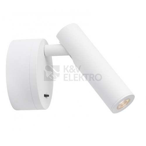 Nástěnné LED svítidlo NOVA LUCE CLIP 3W 3000K bílé s vypínačem 9030201