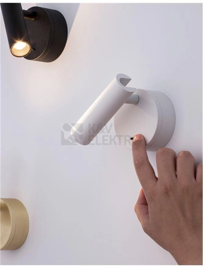 Obrázek produktu Nástěnné LED svítidlo NOVA LUCE CLIP 3W 3000K bílé s vypínačem 9030201 5