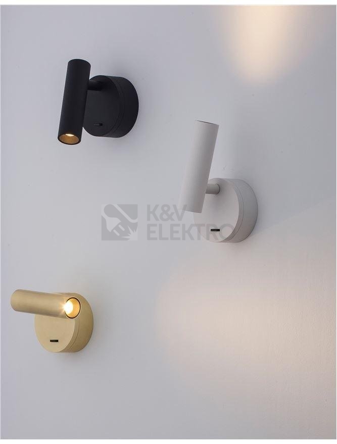 Obrázek produktu Nástěnné LED svítidlo NOVA LUCE CLIP 3W 3000K bílé s vypínačem 9030201 8