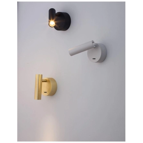 Nástěnné LED svítidlo NOVA LUCE CLIP 3W 3000K černé s vypínačem 9030202 (obrázek 3)