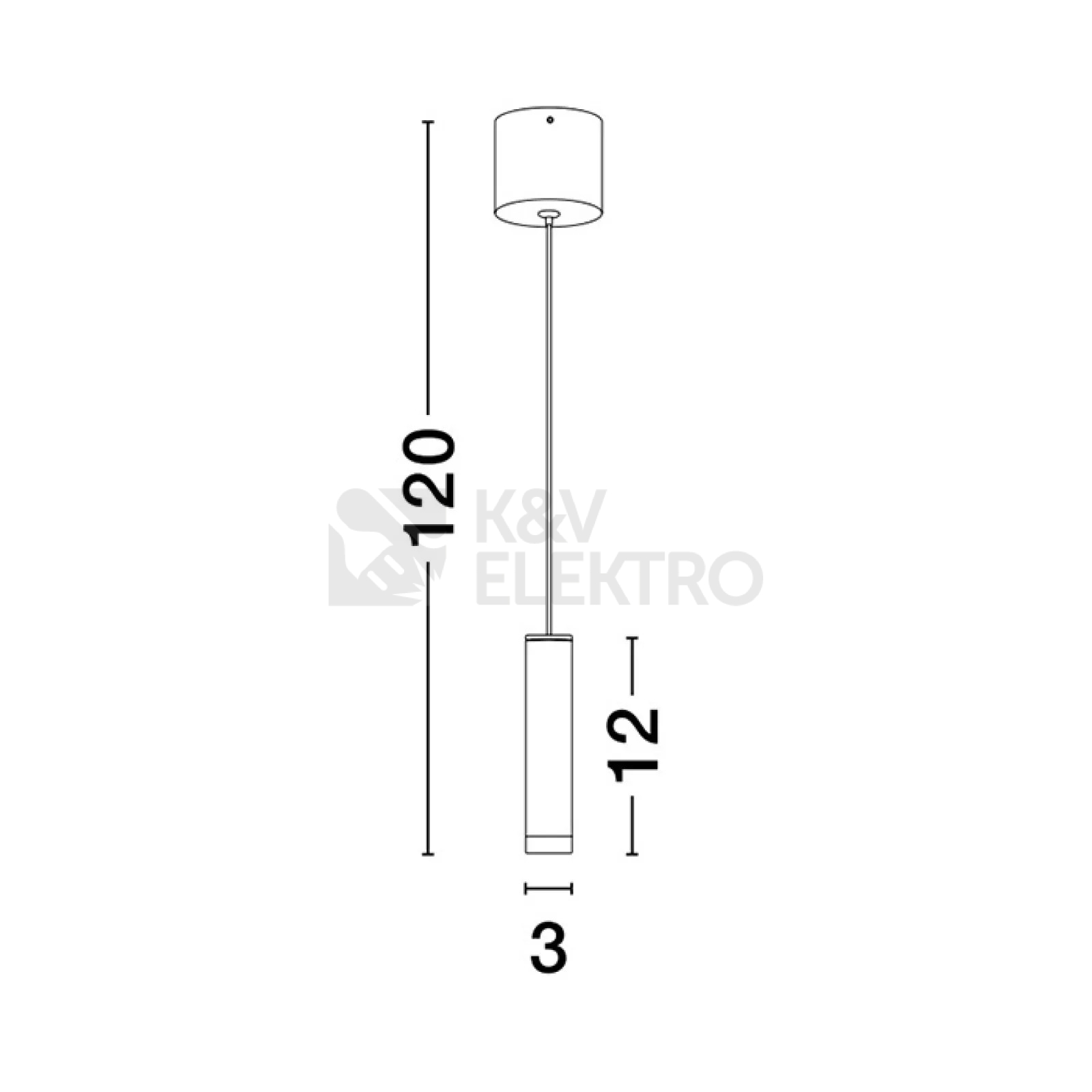 Obrázek produktu Závěsné LED svítidlo NOVA LUCE DOC 5W 3000K CRI>90 UGR<18 120° černé 9070164 2