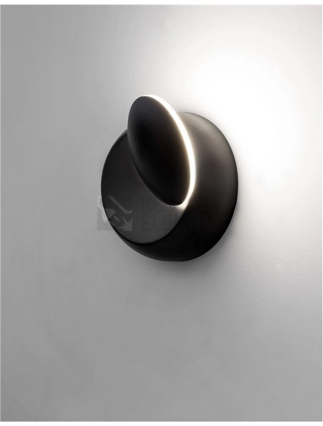 Obrázek produktu Nástěnné LED svítidlo NOVA LUCE ODIN 5W 3000K černé 910162 2