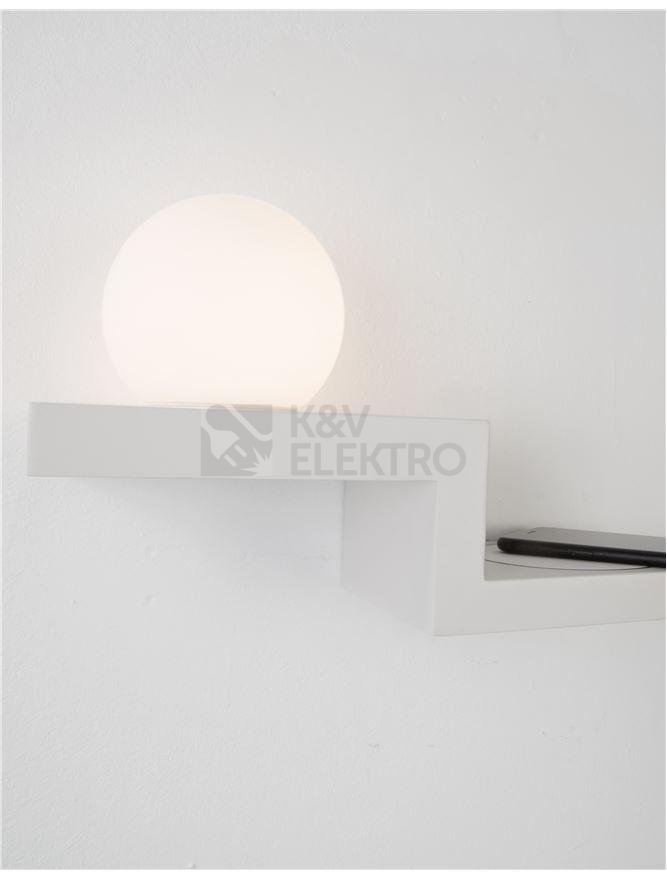 Obrázek produktu Nástěnné LED svítidlo NOVA LUCE ROOM 6W 3000K s odkládací poličkou 9183311 9