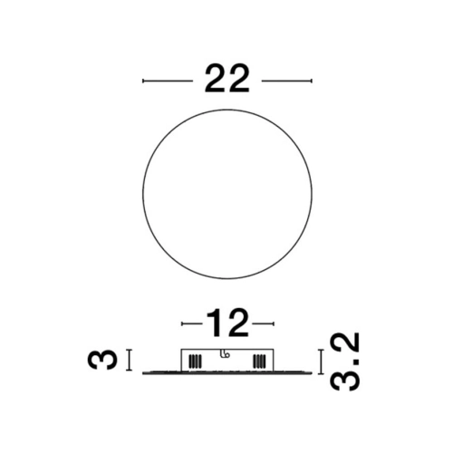 Nástěnné LED svítidlo NOVA LUCE CYRCLE 12W 3000K černé 9248154 (obrázek 7)