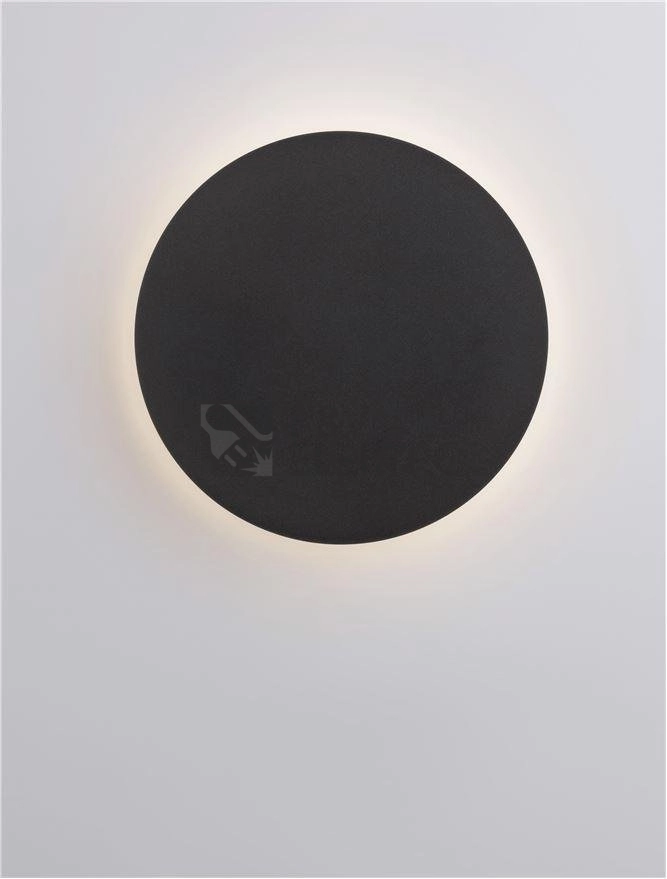 Obrázek produktu Nástěnné LED svítidlo NOVA LUCE CYRCLE 12W 3000K černé 9248154 1