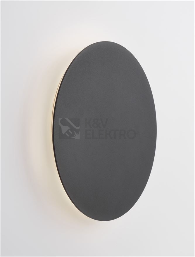 Obrázek produktu Nástěnné LED svítidlo NOVA LUCE CYRCLE 12W 3000K černé 9248154 1