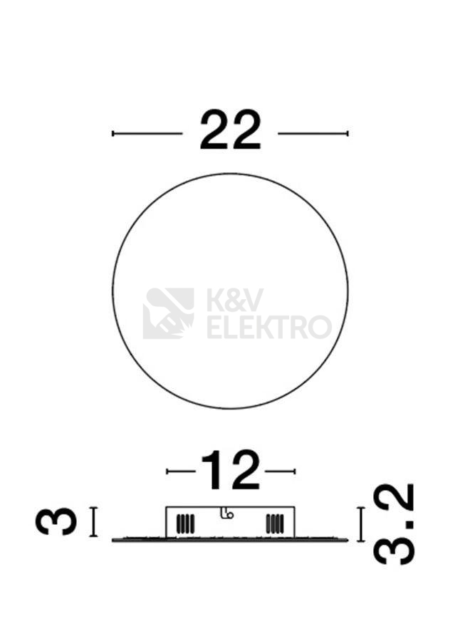 Obrázek produktu Nástěnné LED svítidlo NOVA LUCE CYRCLE 12W 3000K bílé 9248155 1