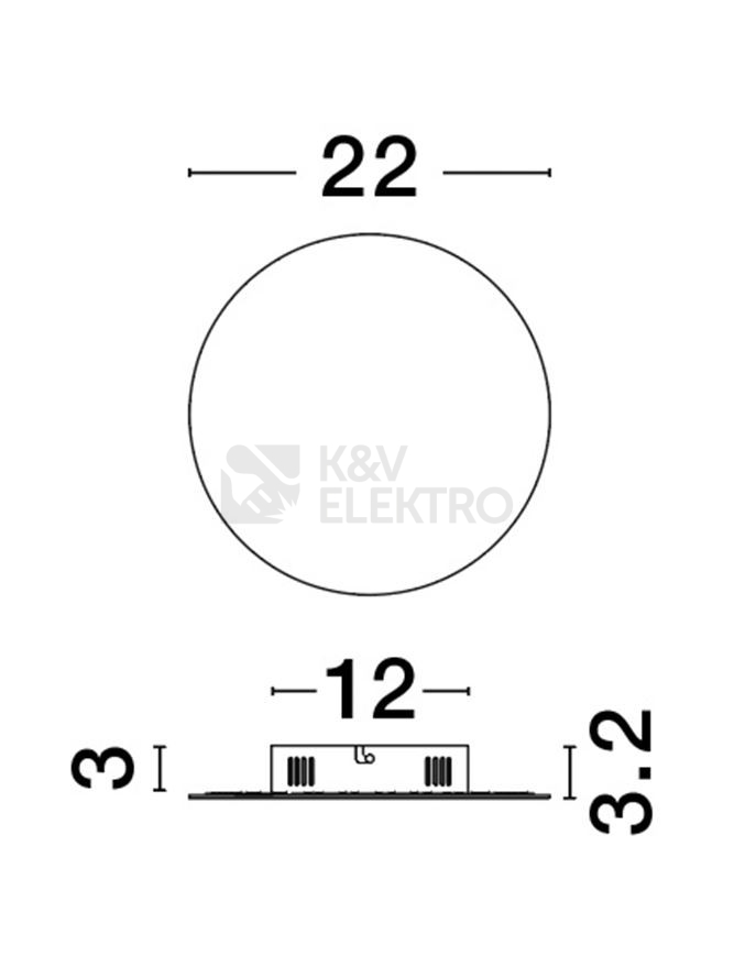 Obrázek produktu Nástěnné LED svítidlo NOVA LUCE CYRCLE 12W 3000K bílé 9248155 2
