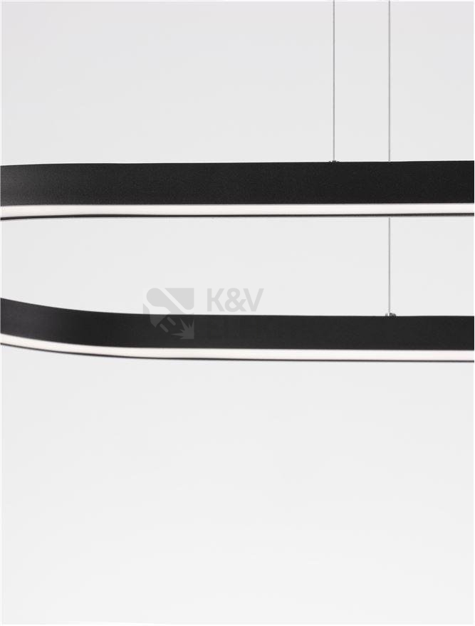 Obrázek produktu Závěsné LED svítidlo NOVA LUCE CUPPE 58W 3000K černé 9345624 9