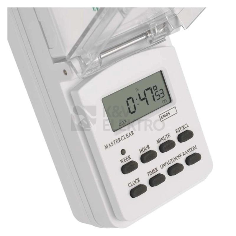 Obrázek produktu Digitální spínací zásuvka Emos TFE-5 P5507N IP44 5
