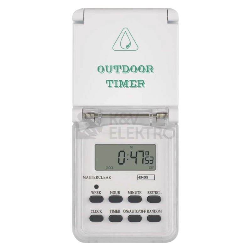 Obrázek produktu Digitální spínací zásuvka Emos TFE-5 P5507N IP44 6