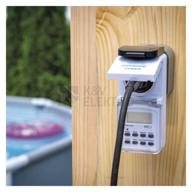 Obrázek produktu Digitální spínací zásuvka Emos TFE-5 P5507N IP44 7