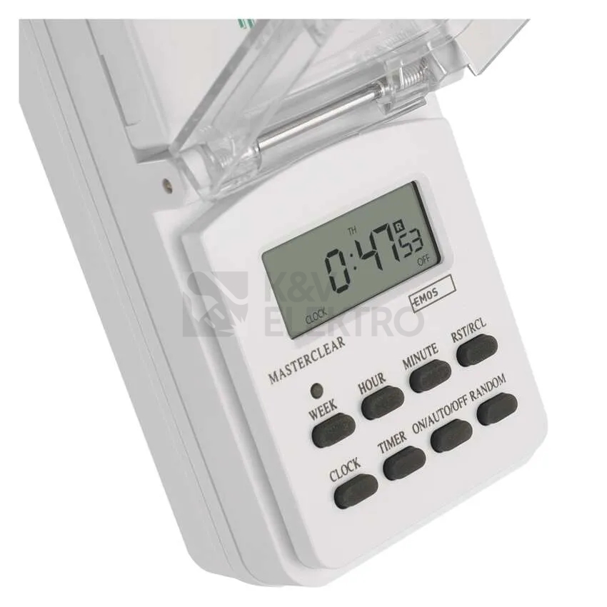 Obrázek produktu Digitální spínací zásuvka Emos TFE-5 P5507N IP44 2