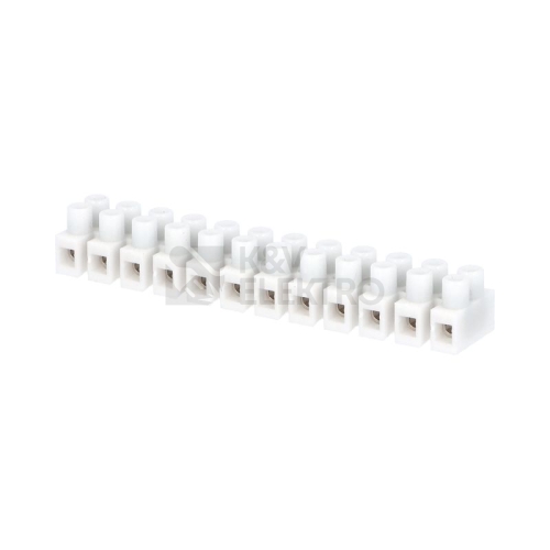 Svorkovnice lámací mosaz PA12S 12x0,75-4mm2 bílá (čokoláda) 1101031