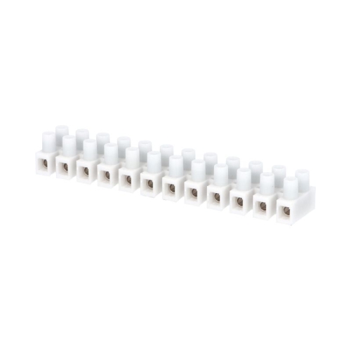 Svorkovnice lámací mosaz PA12S 12x1-6mm2 bílá (čokoláda) 1101041