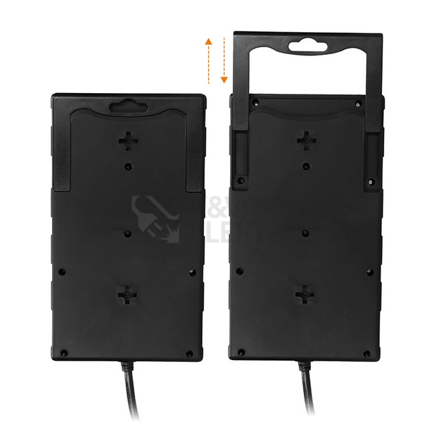 Obrázek produktu Přepěťová ochrana 8 zásuvek USB A+C 2m černá Solight PO80B 1