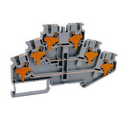 Bezšroubová svorka Elektro Bečov PS 2,5 - 3F patrová šedá AA101075.21