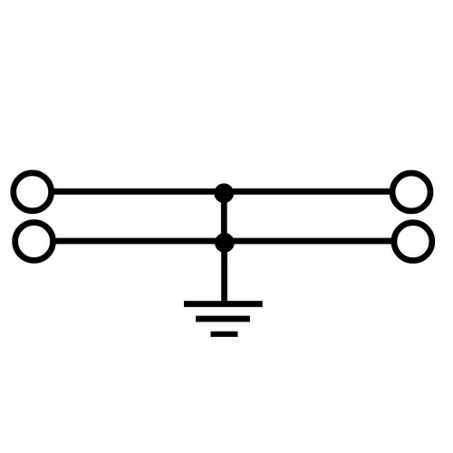 Bezšroubová svorka Elektro Bečov PS PE 2,5 (2+2) zemnící žlutozelená AA102010