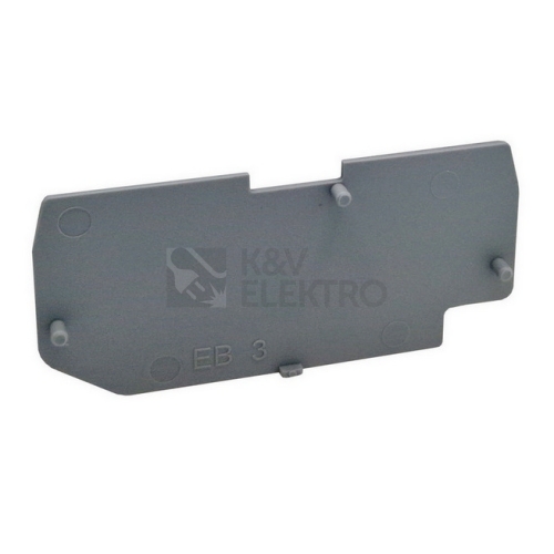 Koncová přepážka Elektro Bečov pro svorky PS 2,5 (1+2) a rozpojovací svorky PS 2,5 D BA101005.21