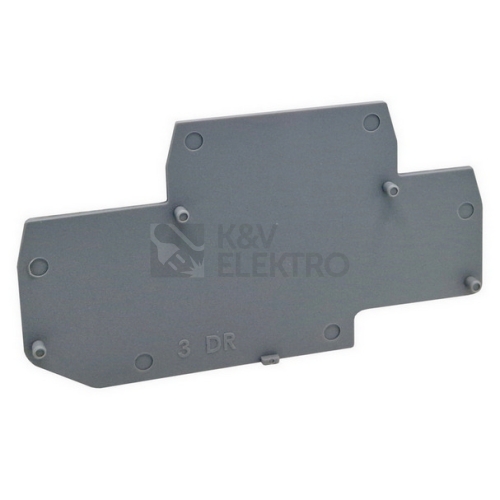 Koncová přepážka Elektro Bečov pro patrové svorky PS 2,5 - 2F a svorky PS PE 2,5 - F BA101070.21