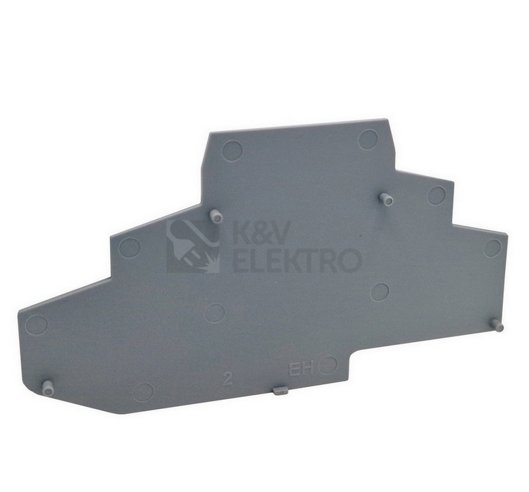 Obrázek produktu Koncová přepážka Elektro Bečov pro patrové svorky PS 2,5 - 3F a svorky PS PE 2,5 - 2F BA101075.21 0