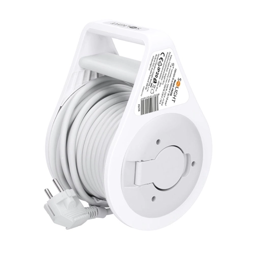 Prodlužovací přívod na bubnu 10m 3 zásuvky šedý kabel 3x 1,0mm2 Solight PB25B (obrázek 7)