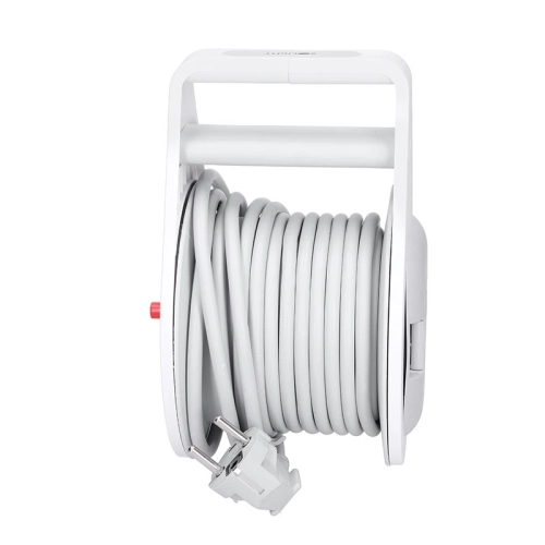 Prodlužovací přívod na bubnu 10m USB A+C 2 zásuvky šedý kabel 3x 1,0mm2 Solight PB25C (obrázek 5)