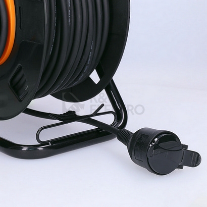 Obrázek produktu 1z prodlužovací přívod - na bubnu venkovní 50m gumový kabel 3x 1,5mm2 IP44 Solight PB31 8