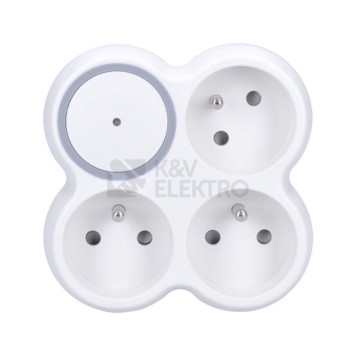 Přepěťová ochrana 3z do zásuvky Solight PO29