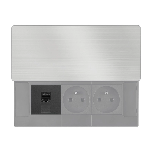 RJ45 Cat6 doplňkový modul pro vestavné zásuvky série PP128 Solight PP128-RJ45 (obrázek 5)