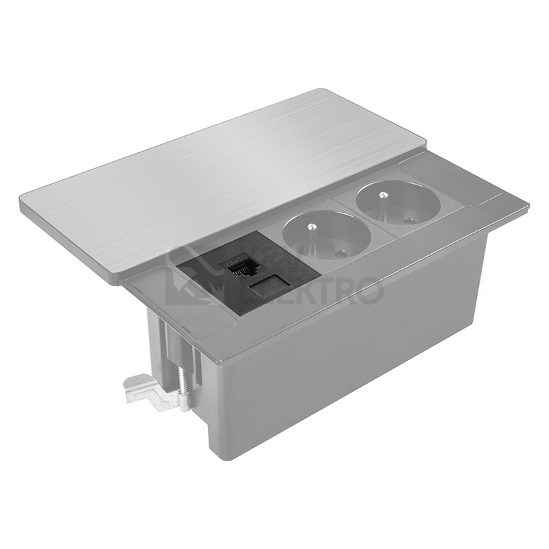 Obrázek produktu RJ45 Cat6 doplňkový modul pro vestavné zásuvky série PP128 Solight PP128-RJ45 3