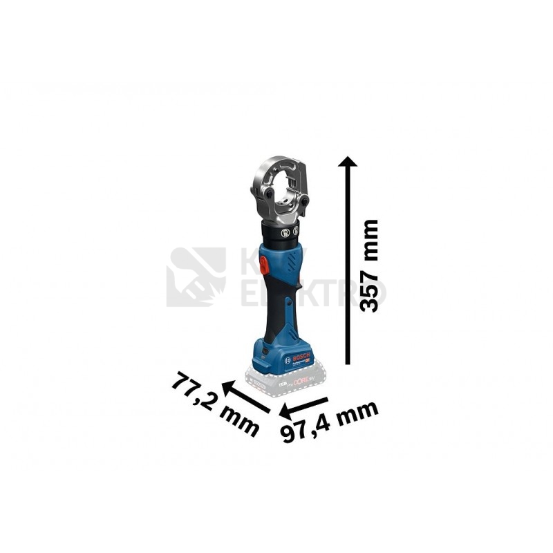 Obrázek produktu Aku hydraulické lisovací kleště Bosch GPH 18V-60 0.601.9P0.100 3