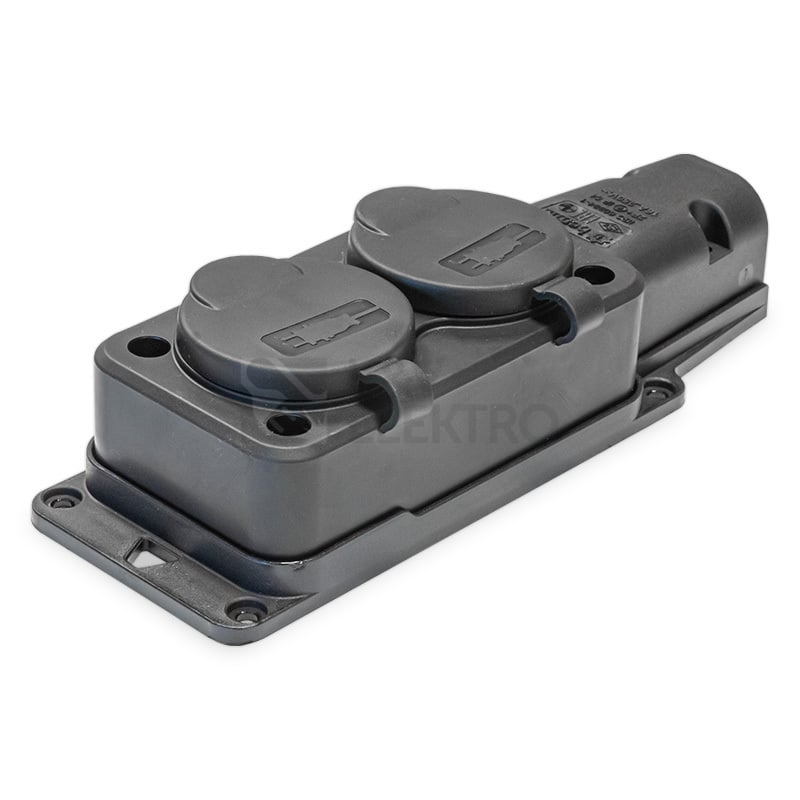Obrázek produktu Dvojzásuvka gumová IP54 16A GZF 102 0