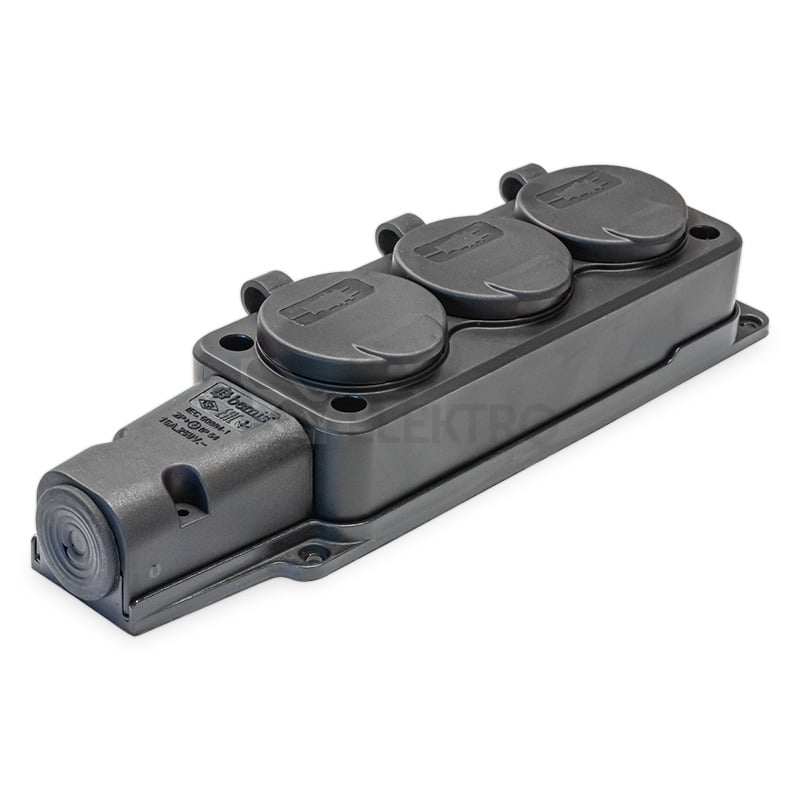 Obrázek produktu Trojzásuvka gumová IP54 16A GZF 103 1