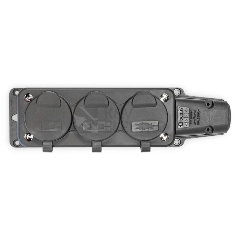 Obrázek produktu Trojzásuvka gumová IP54 16A GZF 103 2