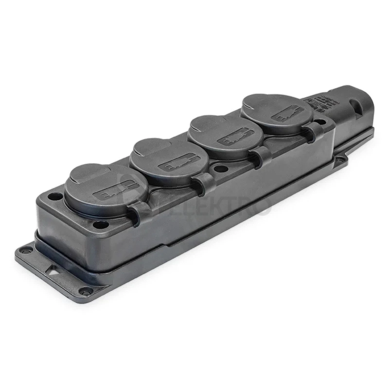 Obrázek produktu Čtyřzásuvka gumová IP54 16A GZF 104 0