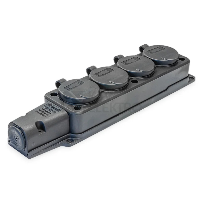 Obrázek produktu Čtyřzásuvka gumová IP54 16A GZF 104 1