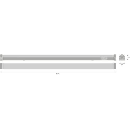 LED svítidlo LEDVANCE Linear Combo 1200mm 30-40W CCT 3000/4000/6500K AKCE 4+2 (obrázek 3)